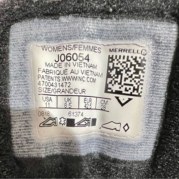 Merrell Women’s Moab Waterproof Leather/Mesh Hiking Boots Size 11 Vibram sole - Picture 7 of 8